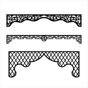 Laser cutting design for temple, Mandir Jali, Partition arch for temple decoration vector