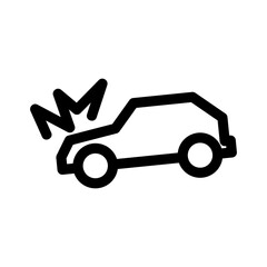 accident icon or logo isolated sign symbol vector illustration - high quality black style vector icons
