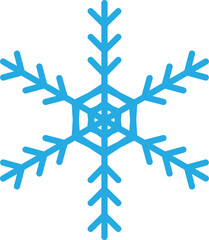 Snowflake vector image or clipart