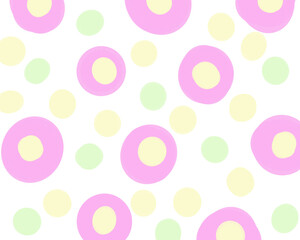 ランダムな水玉の模様　背景