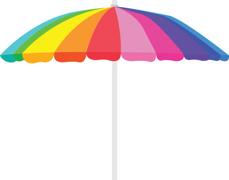 Beach umbrella vector image or clipart