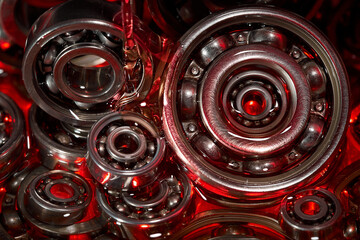 Ball bearing. Motor oil. Lubricating oil.