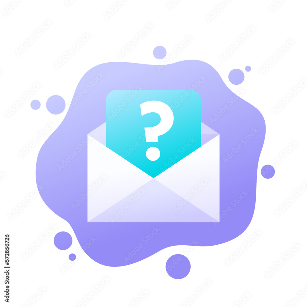 Wall mural request mail icon for apps, vector