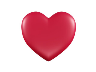Heart love beautiful icon concept by 3D render 