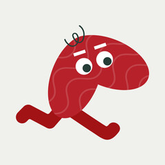 Cartoon character, abstract personage, mascot design, funny avatar, cute icon