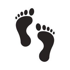 Fototapeta na wymiar footprints icon