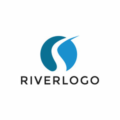 Vector River Logo Design Template