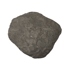 Asteroid Isolated transparent background 3D render

