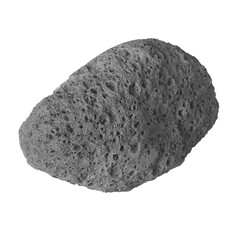 Asteroid Isolated transparent background 3D render

