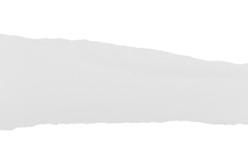 Torn white paper with shadow. Isolated