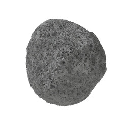 Asteroid Isolated transparent background 3D render

