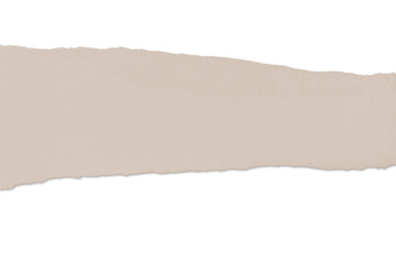 Ripped beige paper. Nude. Contrast. isolated.