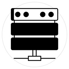 Host server Vector Icon

