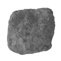 Asteroid Isolated transparent background 3D render

