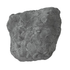 Asteroid Isolated transparent background 3D render

