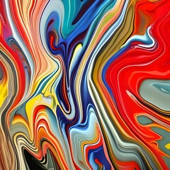 Colorful abstract fluids