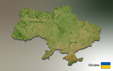 Ukraine Mosaic Map 