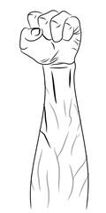Spirit hand line icon
