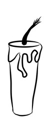Candle line icon