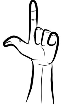 recommend clip art: l hand gesture icon