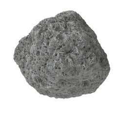 Asteroid Isolated transparent background 3D render

