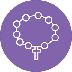 Rosary Vector Icon
