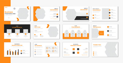 Fototapeta na wymiar Corporate template presentation design and page layout design, business presentation slideshow for brochure, company profile, website report, finance vector