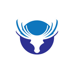 Deer logo images illustration