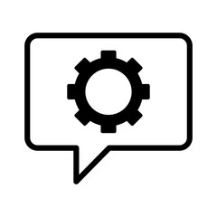 Chat management Vector Icon

