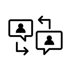 Mobile conversation Vector Icon