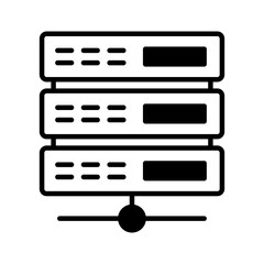 Data server network Vector Icon

