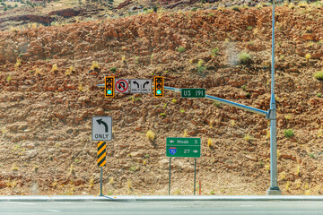 Automobile intersection on US Highway 191.
