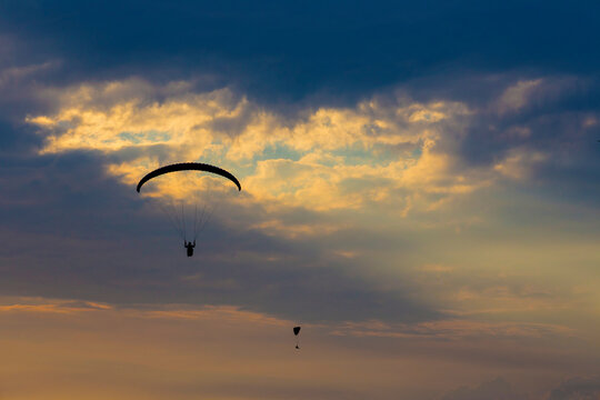Paragliding, West Sumbawa, Indonesia.