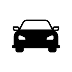 Sport car vector icon design on white background suitable for traffic sign, locomotive, automotive and public transportation symbol. Icon Vector