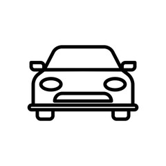 Sport car vector icon design on white background suitable for traffic sign, locomotive, automotive and public transportation symbol. Icon Vector