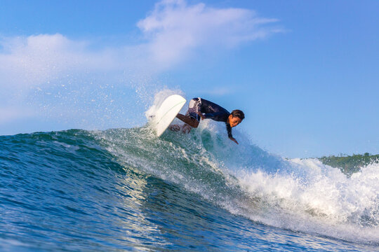 Surfer on a wave.
