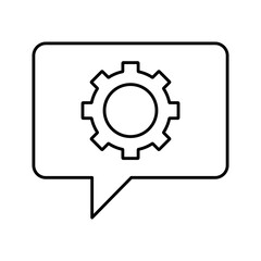 Chat management Vector Icon

