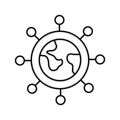 International network Vector Icon

