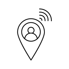 User address Vector Icon

