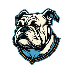 Angry Bulldog mascot vector illustration 