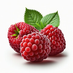 A Group of Raspberry Fruits - Generative AI