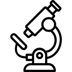 Microscope Vector Icon which can easily modify or edit

