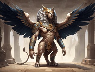 Mythical Creatures: Anthropomorphic Sphinx