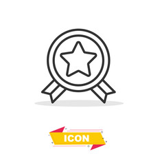 Ribbon icon in black colour