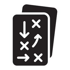 Obraz premium planning glyph icon