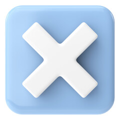 Obraz premium 3D cross sign. 3D illustration.