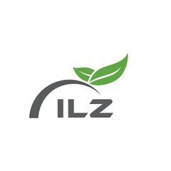 ILZ letter nature logo design on white background. ILZ creative initials letter leaf logo concept. ILZ letter design.