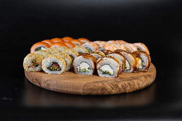 sushi rolls on a plate