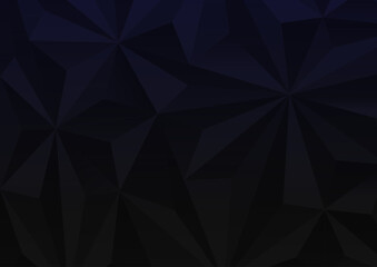 Fototapeta premium abstract low poly dark background with triangle shapes
