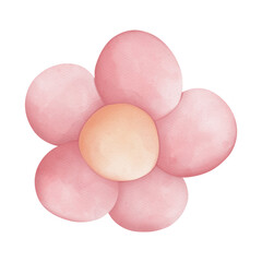 Watercolor Spring flower, Easter Elements, Easter and Spring concept